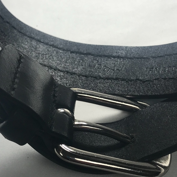 Charter Club Genuine Leather Beaded Aztec Belt Sm - Picture 4 of 8